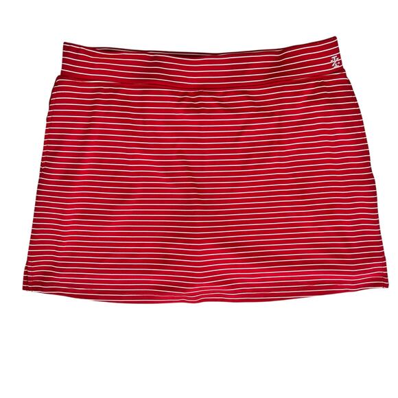 Izod Womens Large Tennis Skorts Stretch Red Activewear Casual Golf Athleisure - Picture 7 of 14